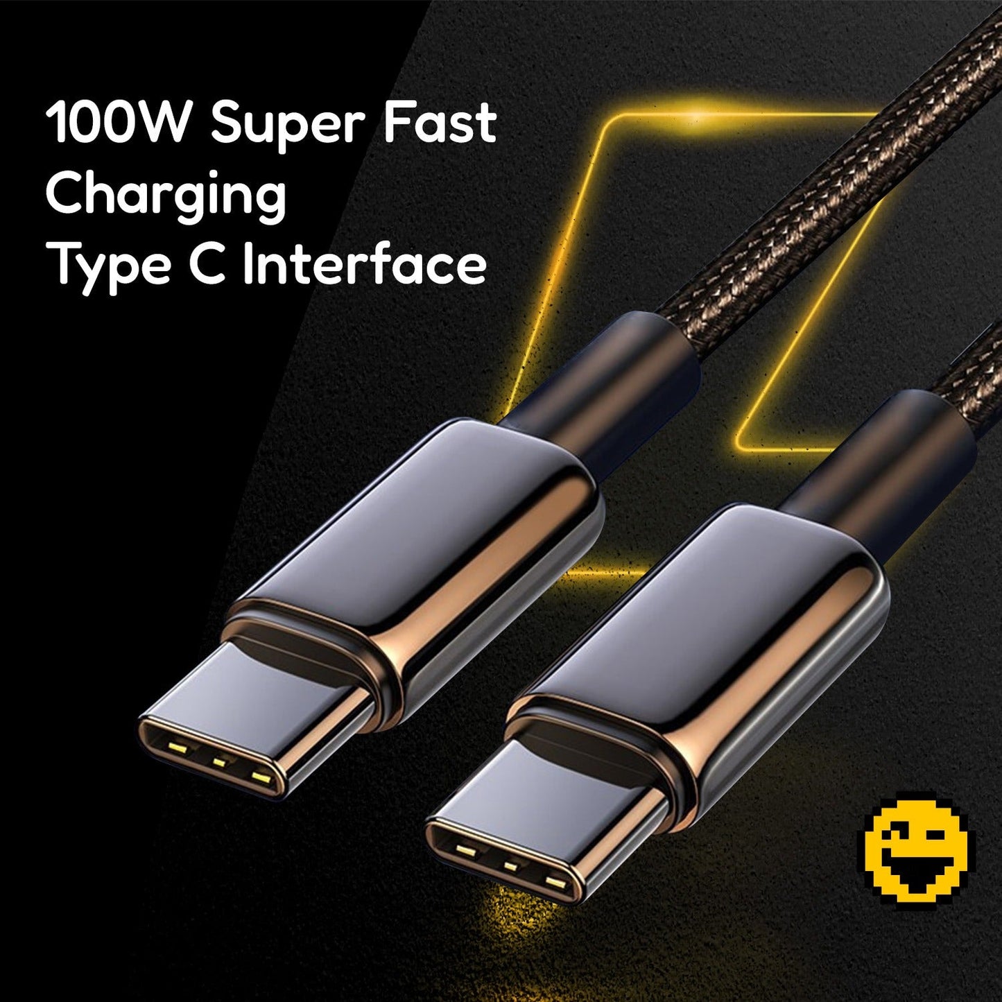 Charging Cable 100W C - C Type - Grey - Mackin Totes