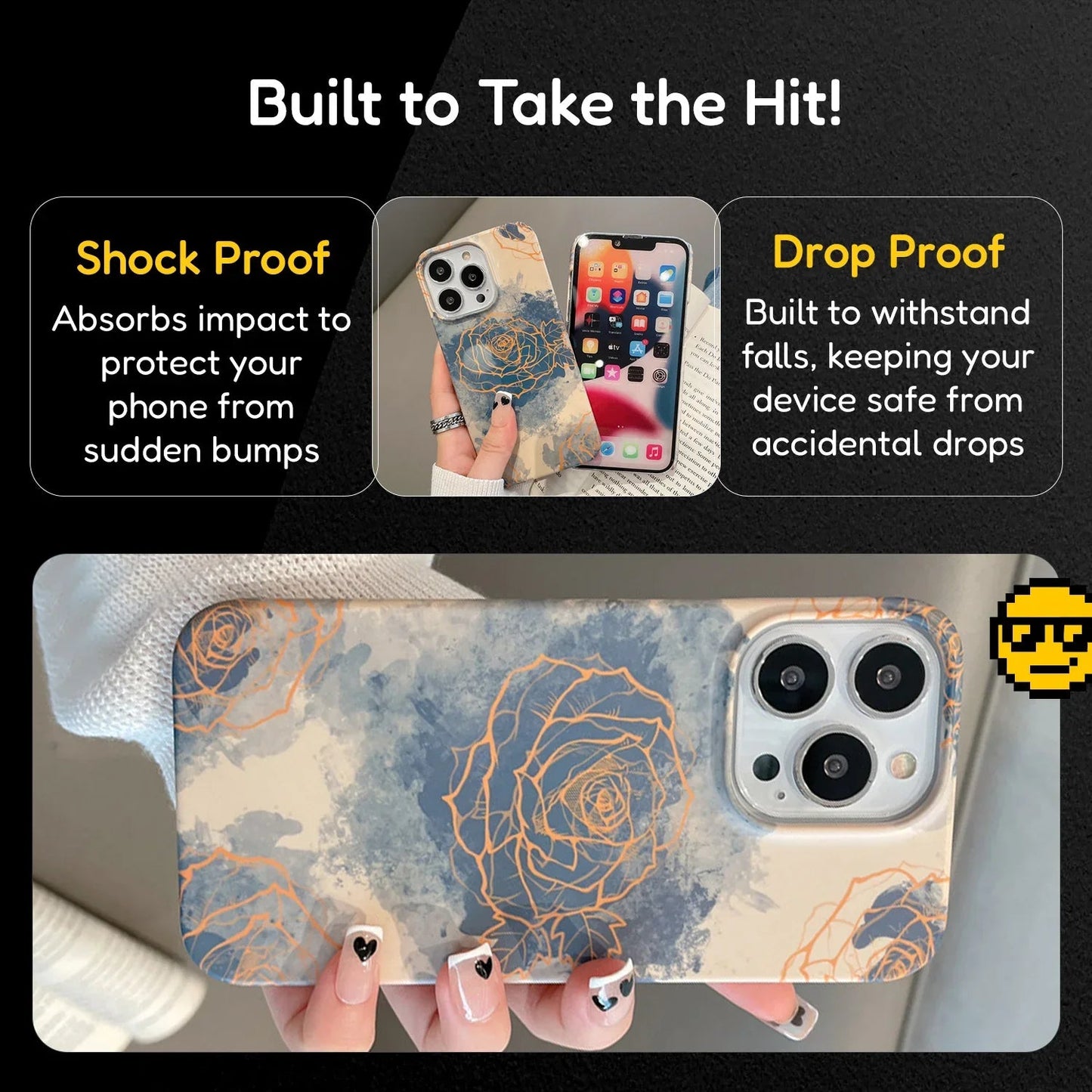 Flower Pattern iPhone Case Cover - Printed iPhone Case | MackinTotes - Mackin Totes