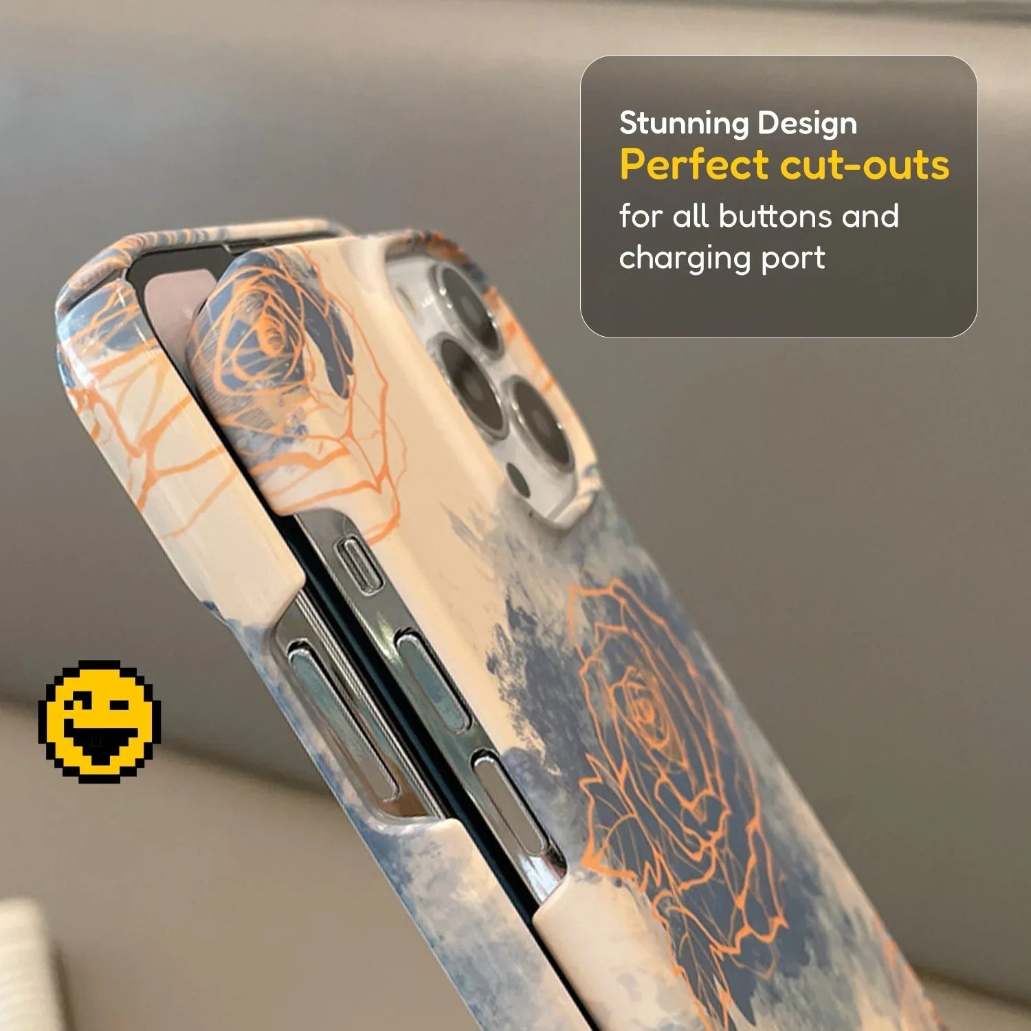 Flower Pattern iPhone Case Cover - Printed iPhone Case | MackinTotes - Mackin Totes