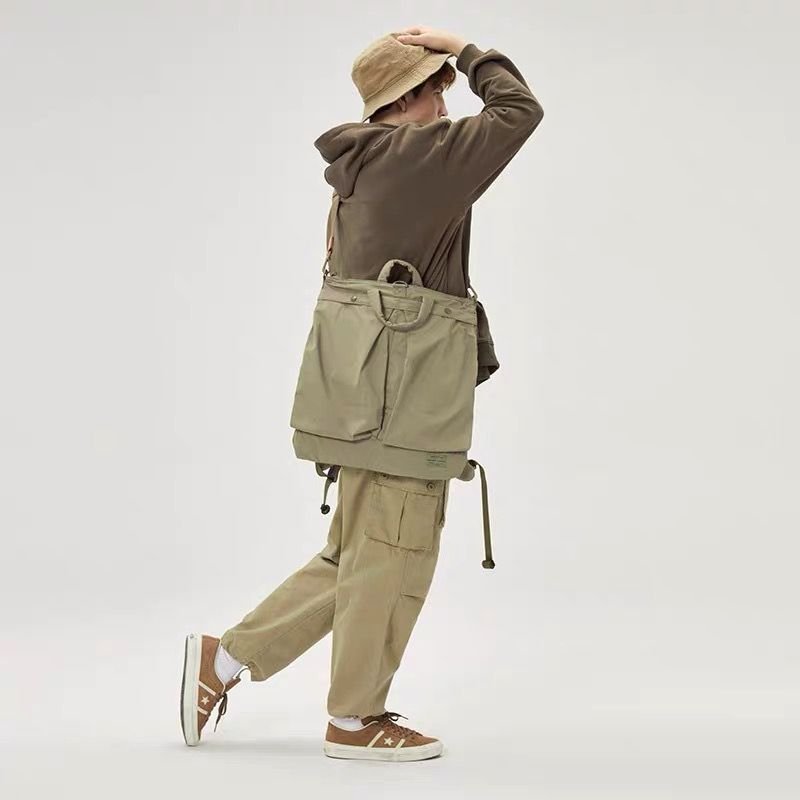 Korean Backpack - Khaki - Trendy Waterproof Korean Backpack | MackinTotes - Mackin Totes