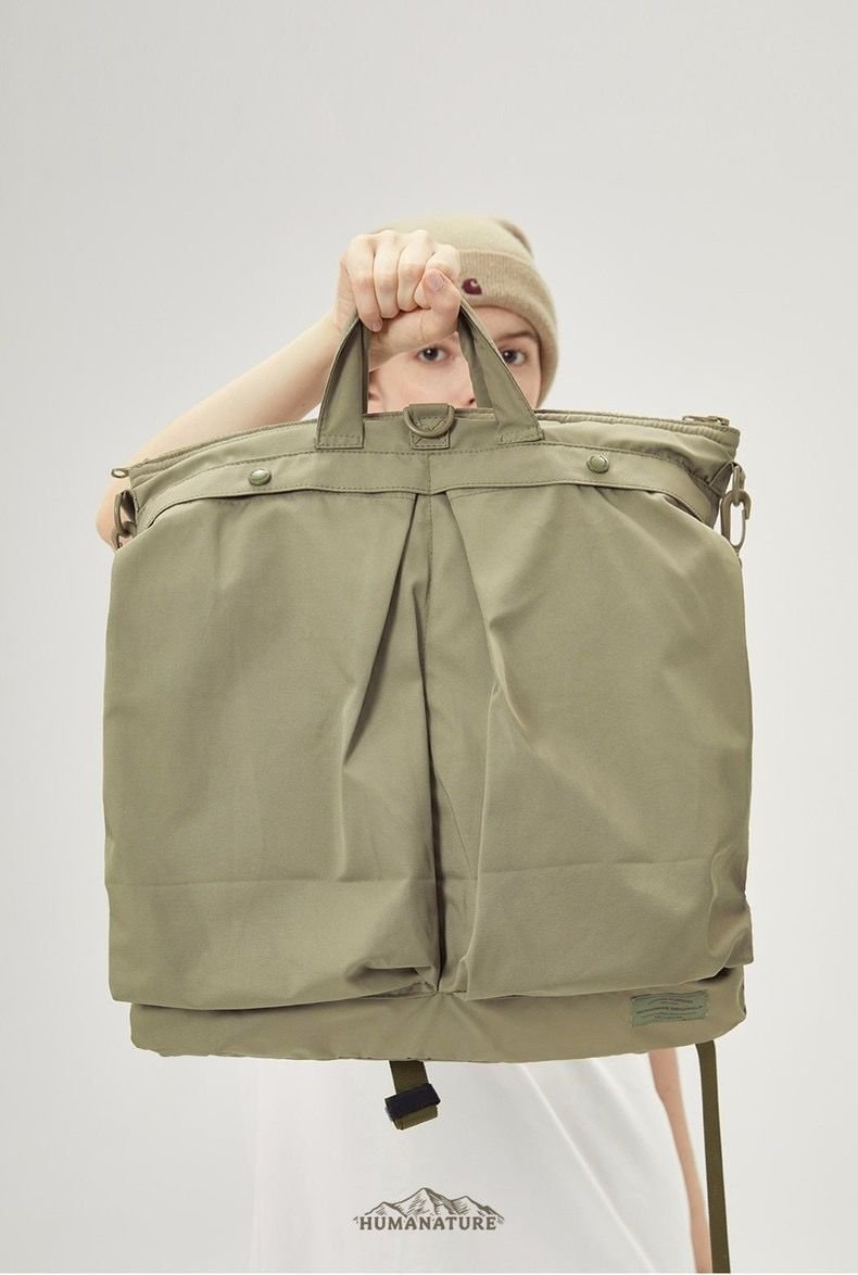 Korean Backpack - Khaki - Trendy Waterproof Korean Backpack | MackinTotes - Mackin Totes