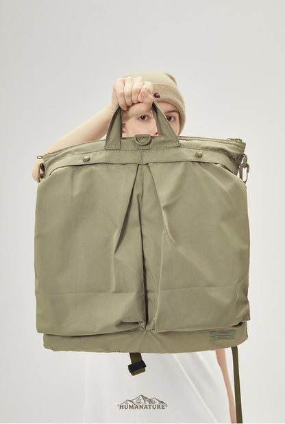 Korean Backpack - Khaki - Trendy Waterproof Korean Backpack | MackinTotes - Mackin Totes