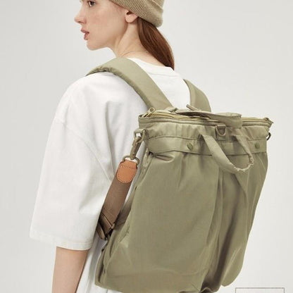 Korean Backpack - Khaki - Trendy Waterproof Korean Backpack | MackinTotes - Mackin Totes