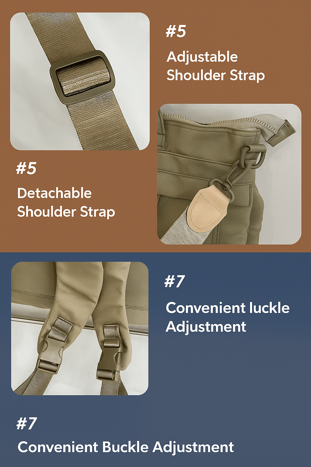 Korean Backpack - Khaki - Trendy Waterproof Korean Backpack | MackinTotes - Mackin Totes