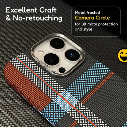 Premium Texture Check Pattern (Multi Toned) MagSafe Case - Mackin Totes