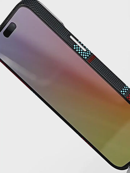 Premium Texture Check Pattern (Mixed Toned) MagSafe Case