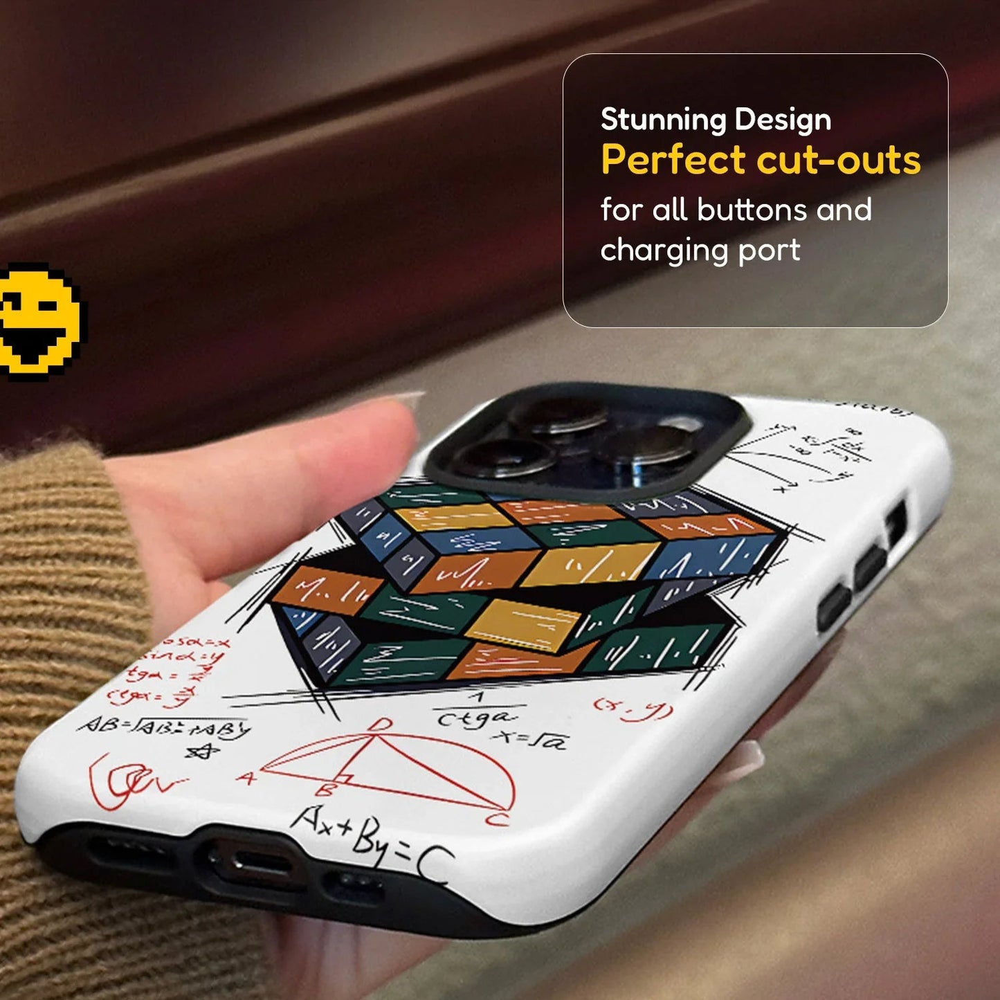 Rubix Pattern iPhone Case Cover - Printed iPhone Case | MackinTotes - Mackin Totes