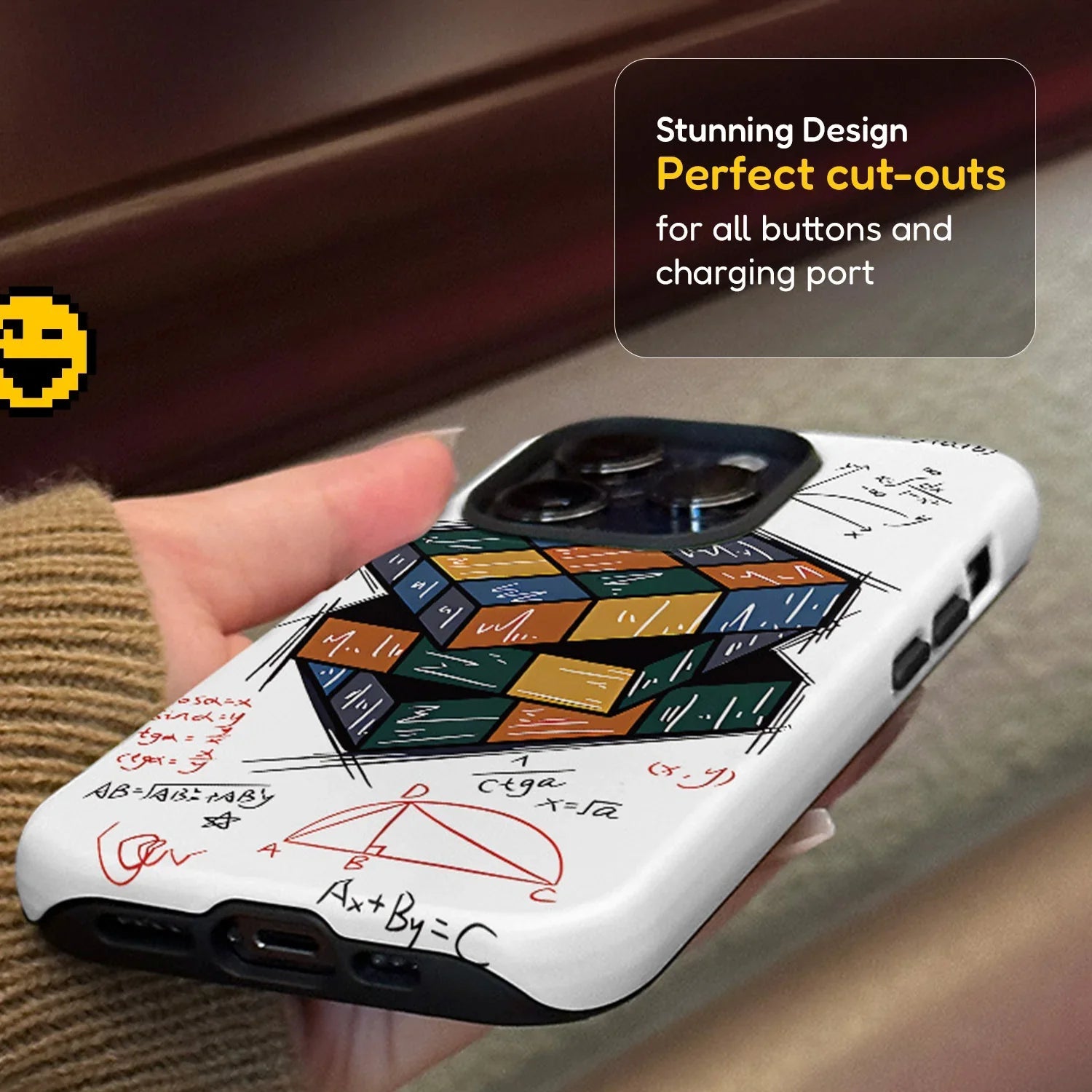 Rubix Pattern iPhone Case Cover - Printed iPhone Case | MackinTotes - Mackin Totes