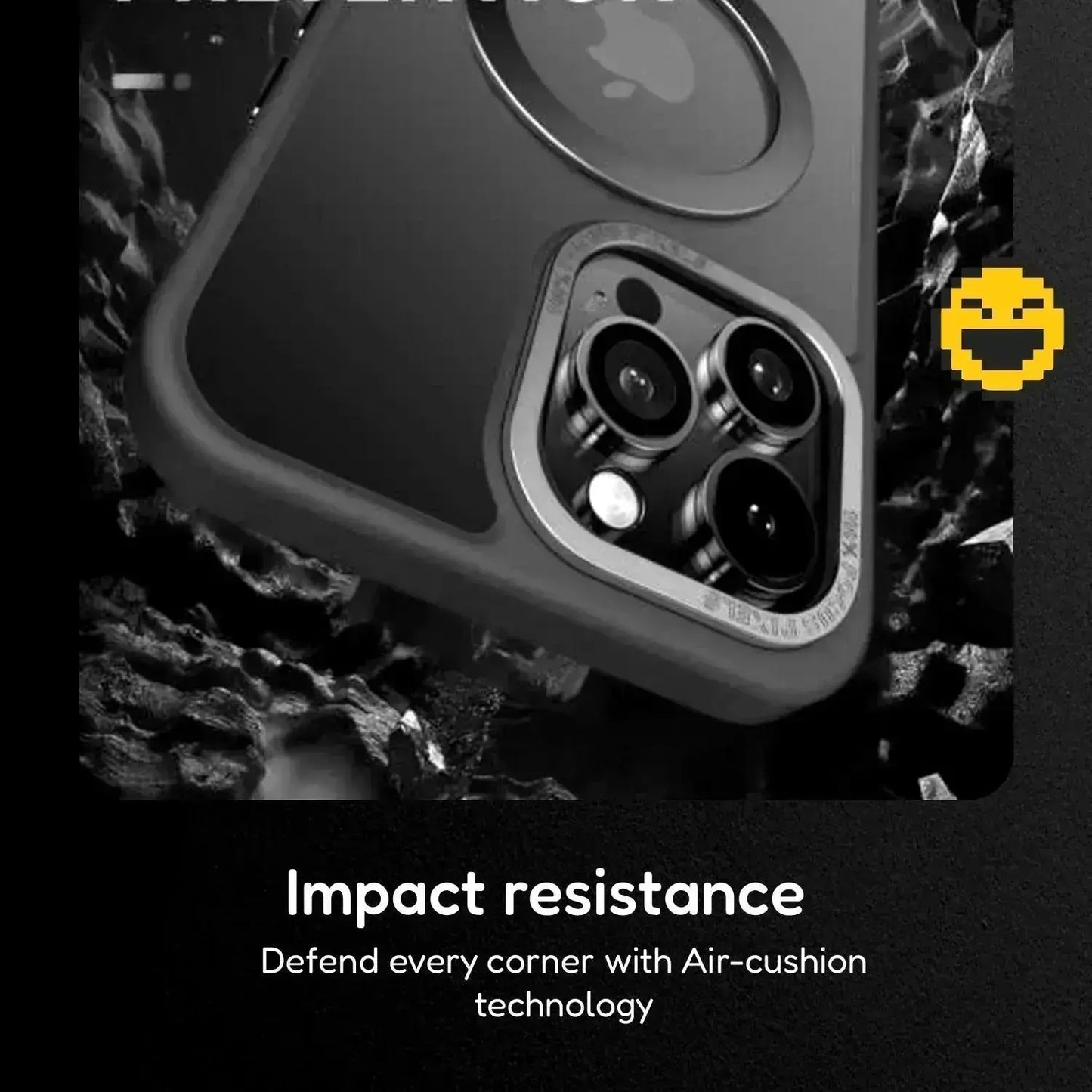 Solid Blue iPhone MagSafe Case with Magnetic Ring Stand - Mackin Totes