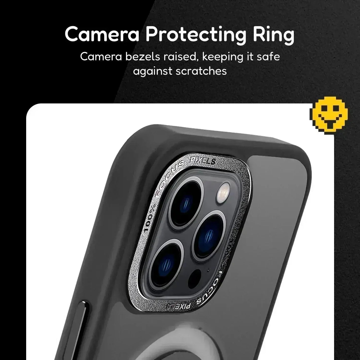 Solid Blue iPhone MagSafe Case with Magnetic Ring Stand - Mackin Totes