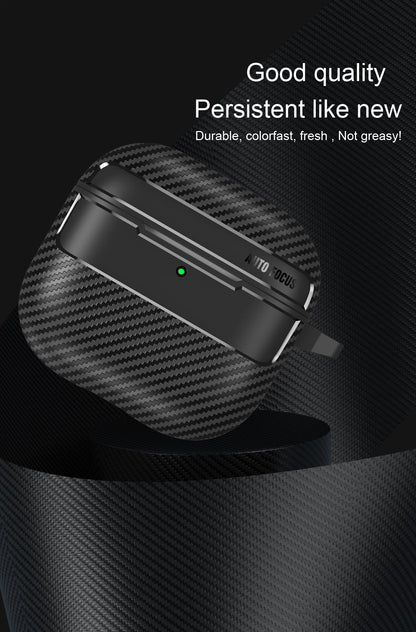 Textured AirPods Case Cover "without" Carabiner Ring - Black - Mackin Totes