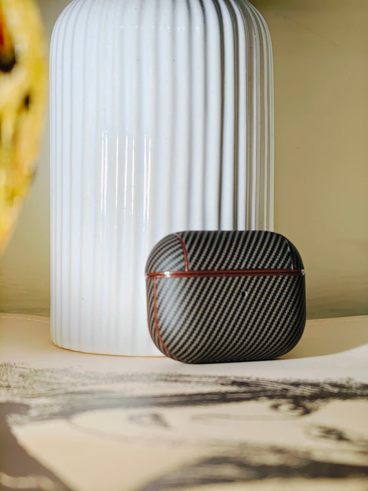 Textured AirPods Case Cover "without" Carabiner Ring - Brown - Mackin Totes